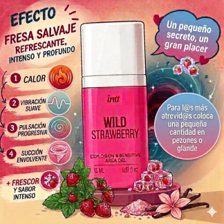 Succión gel sabor fresa salvaje